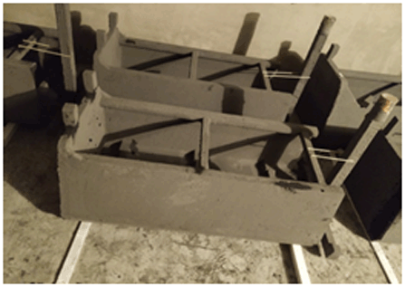 Process of rolling mill side brick groove casted by LFC